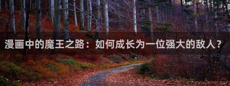 贝勒漫画定义关系：漫画中的魔王之路：如何成长为一位强大的敌人？
